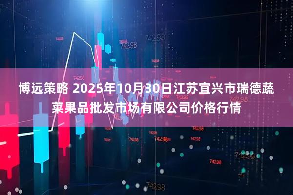 博远策略 2025年10月30日江苏宜兴市瑞德蔬菜果品批发市场有限公司价格行情