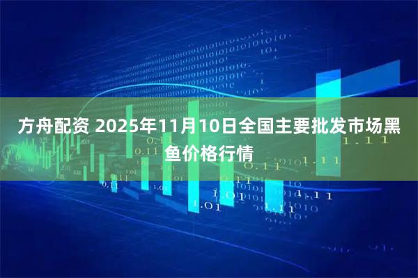 方舟配资 2025年11月10日全国主要批发市场黑鱼价格行情