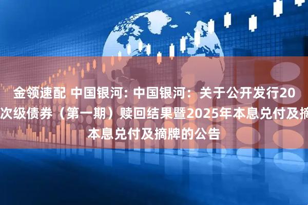 金领速配 中国银河: 中国银河：关于公开发行2020年永续次级债券（第一期）赎回结果暨2025年本息兑付及摘牌的公告